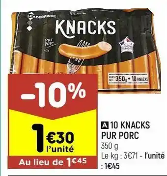 Saucisse de porc