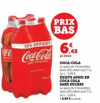 Hyper U Coca-cola offre