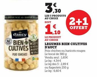 Hyper U Legumes bien cultives d'aucy offre