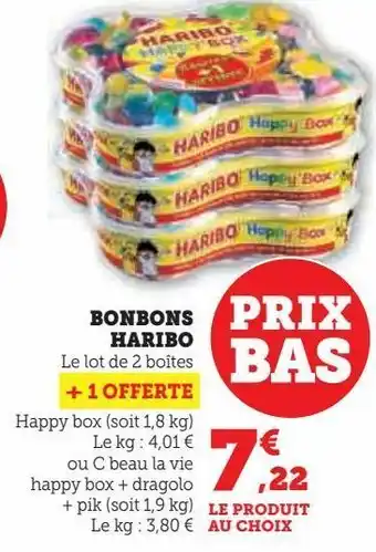 Super U Bonbons haribo offre
