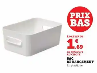 Hyper U Bac de rangement offre