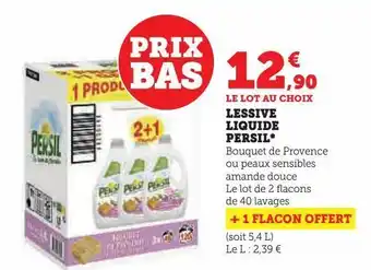 Hyper U Lessive liquide persil offre