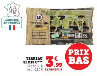 Hyper U Terreau semis u offre