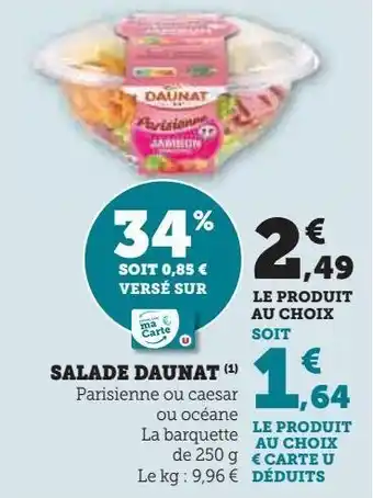Super U Salade daunat offre
