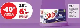 Super U Lessive skip offre