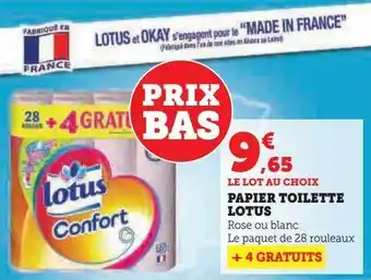 Super U Papier toilette lotus offre
