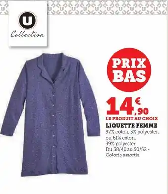 Liquette femme