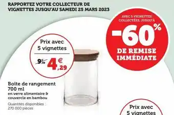 Super U Boite de rangement offre