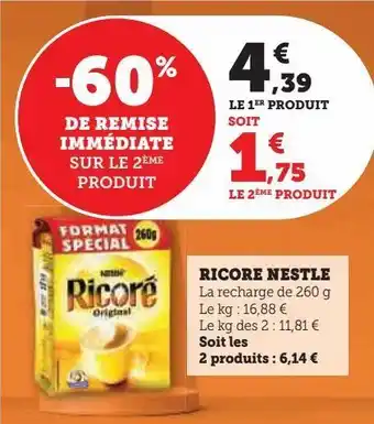 Super U Ricore nestle offre
