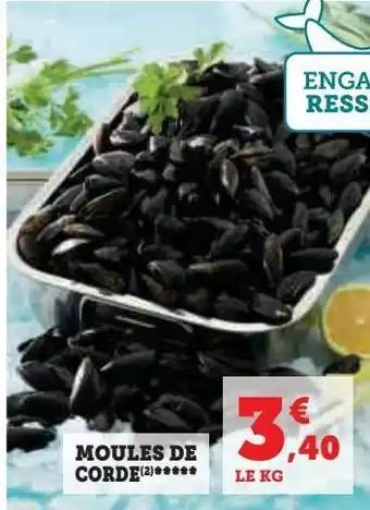Super U Moules de corde offre