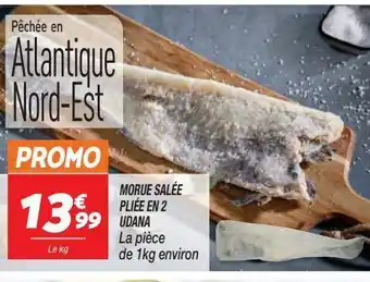 Netto Morue salee pliee en 2 udana offre