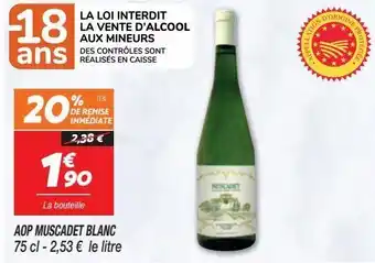 Netto Aop muscadet blanc offre