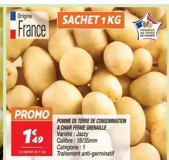 Netto Pommes de terre de consommation a chair ferme grenaille offre