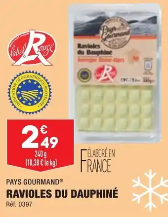 ALDI Ravioles du dauphiné offre