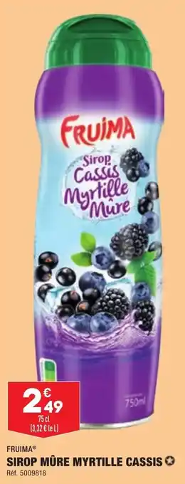 ALDI Sirop mûre myrtille cassis offre