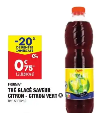 ALDI Thé glacé saveur citron - citron vert offre