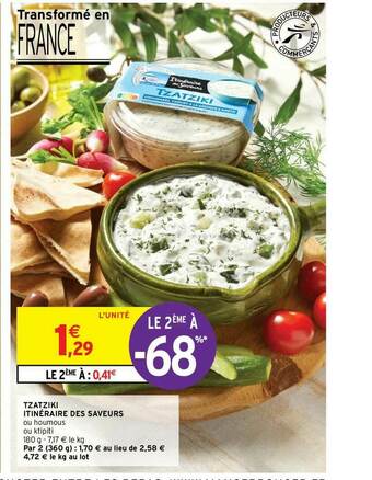 Intermarché Tzatziki Itinéraire Des Saveurs offre