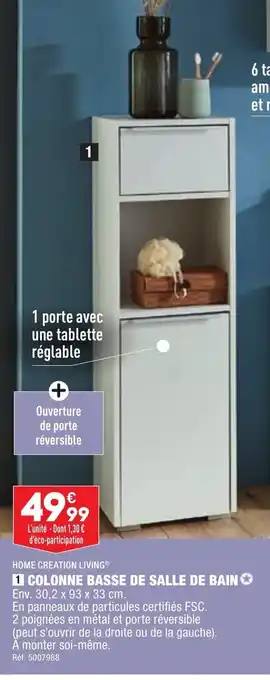 ALDI Colonne basse de salle de bain offre