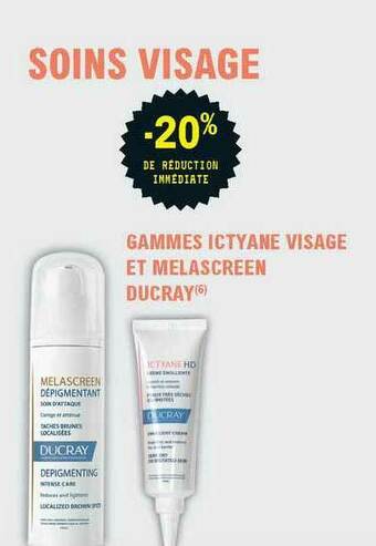 E.Leclerc Parapharmacie Gammes Ictyane Visage Et Melascreen Ducray offre
