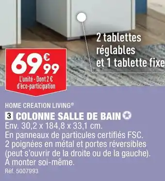 ALDI Colonne salle de bain offre