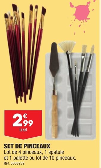 ALDI Set de pinceaux offre