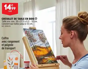 ALDI Chevalet de table en bois offre