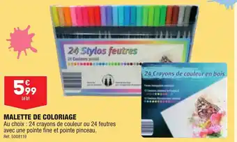 ALDI Malette de coloriage offre
