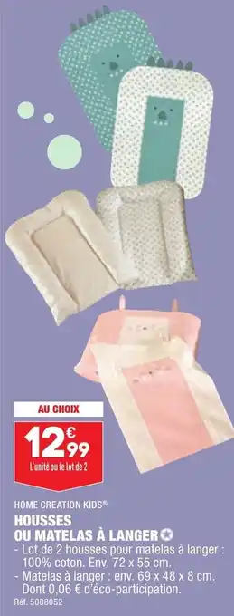 ALDI Housses ou matelas à langer offre