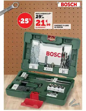 Super U Coffret v-line 41 pièces bosch offre