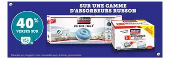 Super U Une gamme d'absorbeurs rubson offre
