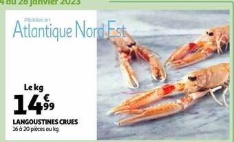 Auchan Langoustines crues offre