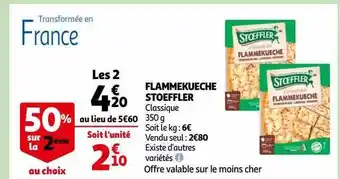 Auchan Flammekueche stoeffler offre