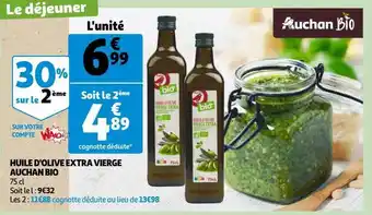Auchan Huile d'olive extra vierge auchan bio offre