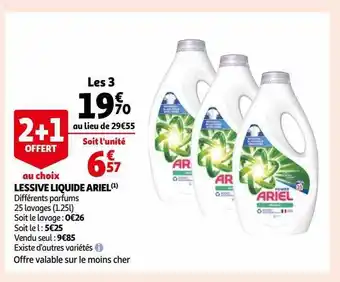 Auchan Lessive liquide ariel offre