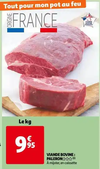 Auchan Viande bovine : paleron*** offre