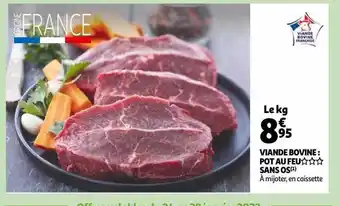 Auchan Viande bovine : pot au feu*** sans os offre