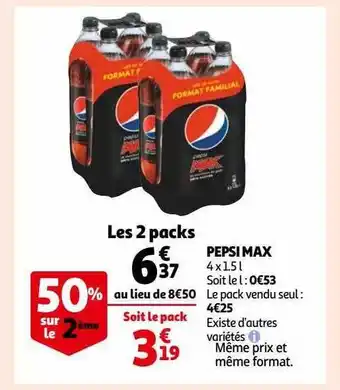 Auchan Pepsi max offre