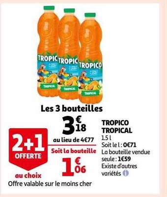 Auchan Tropico tropical offre