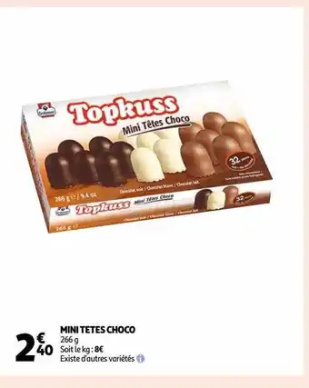 Auchan Mini têtes choco offre