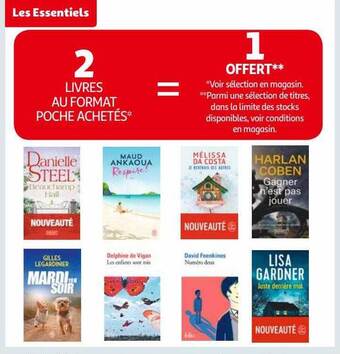 Auchan Livres au format poche offre