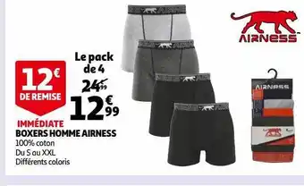 Auchan Boxers homme airness offre