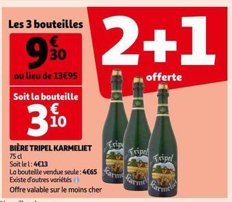 Auchan Bière tripel karmeliet offre