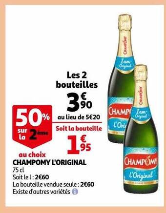 Auchan Champomy l'original offre
