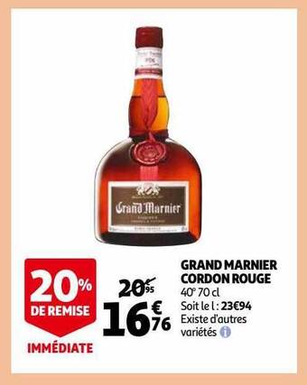 Auchan Grand marnier cordon rouge offre