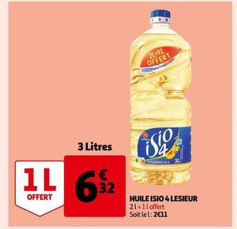 Auchan Huile isio 4 lesieur offre