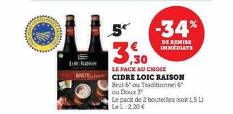 Super U Cidre loïc raison offre