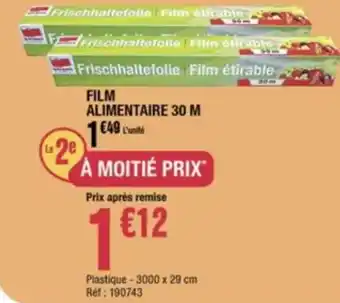 Film Alimentaire 30 M