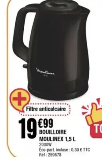La Foir'Fouille Bouilloire Moulinex 1.5 L offre