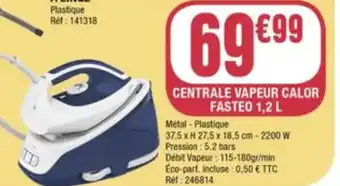 Centrale Vapeur Calor Fasteo 1.2 L