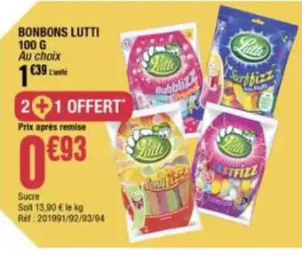 La Foir'Fouille Bonbons Lutti 100 G offre
